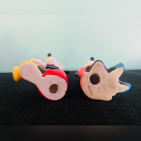 Set/2 Mickey & Minnie Mouse Ceramic Figurines Walt Disney Figurine Made in Japan - Picture 5 of 6